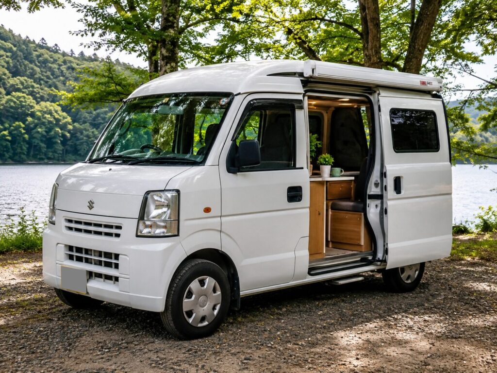 軽バンコンのキャンピングカー
