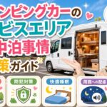 キャンピングカーのサービスエリア車中泊事情と対策ガイド