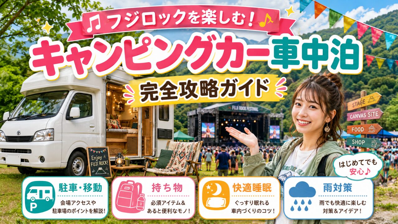 フジロックをキャンピングカー車中泊で楽しむ！完全攻略ガイド
