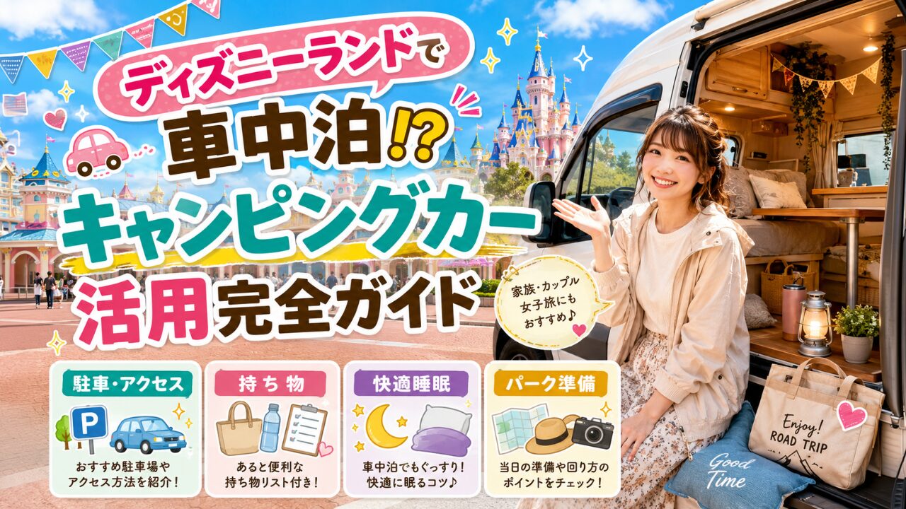 ディズニーランドで車中泊！？キャンピングカー活用完全ガイド