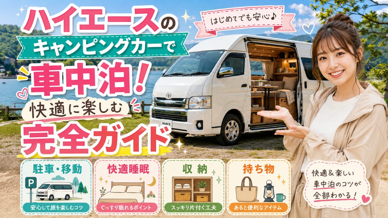 ハイエースのキャンピングカーで車中泊！快適に楽しむ完全ガイド