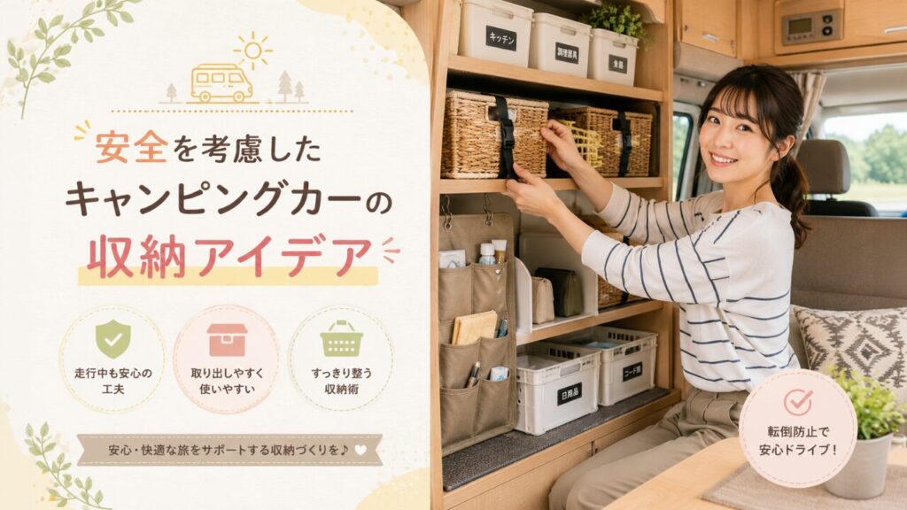 安全を考慮したキャンピングカーの収納アイデア