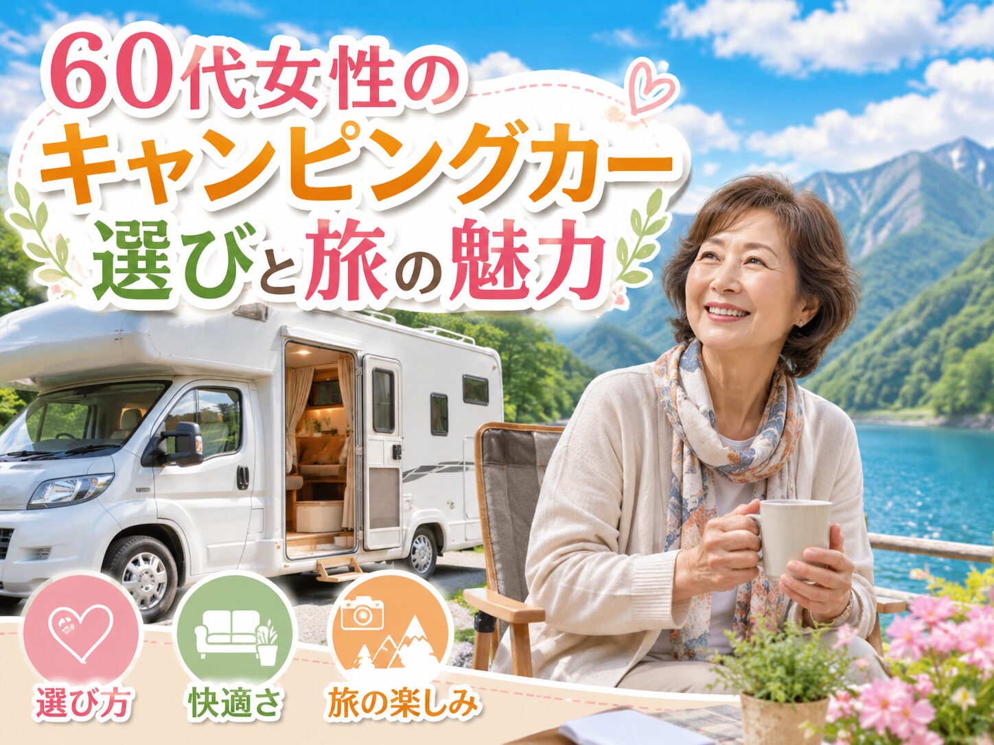 60代女性のキャンピングカー選びと旅の魅力