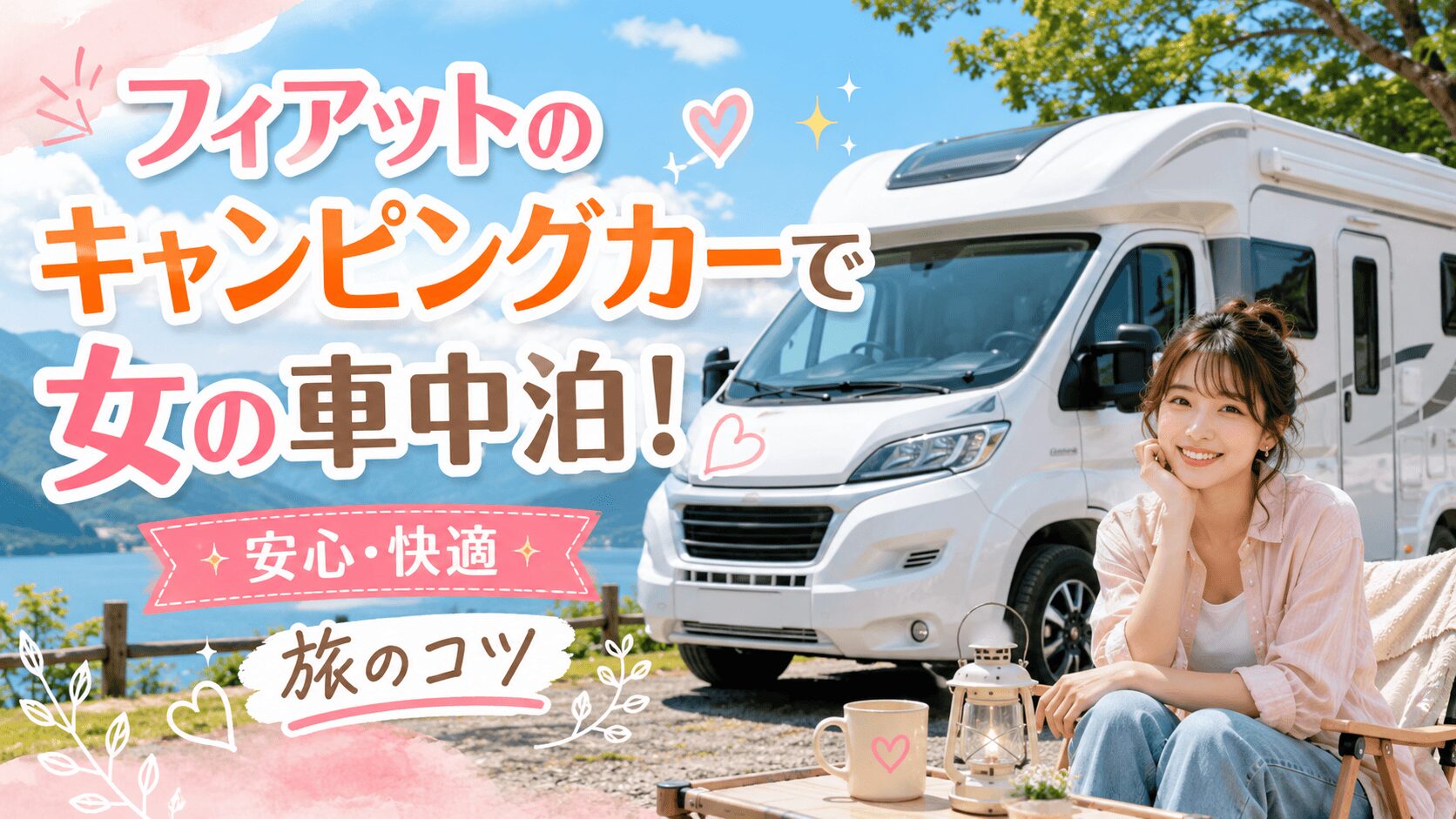 フィアットのキャンピングカーで女の車中泊！安心快適な旅のコツ