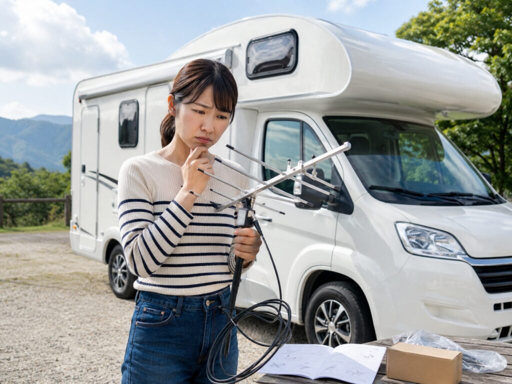 キャンピングカー車中泊のテレビアンテナ選びと最強の対策
