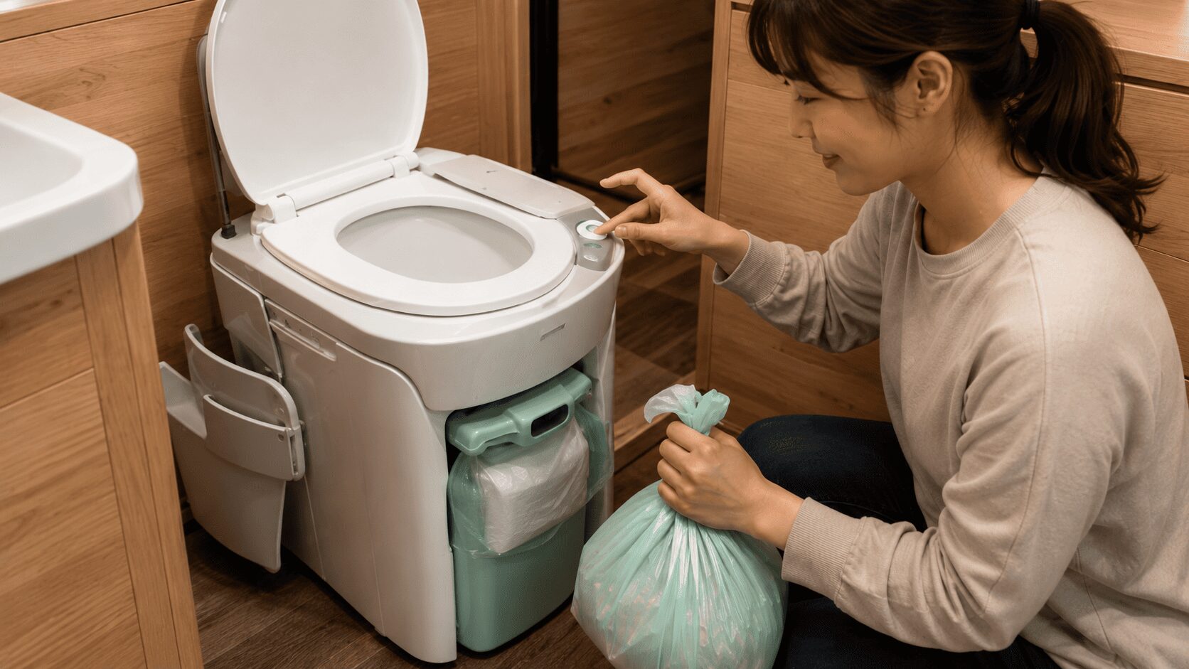 自動ラップ式トイレの仕組みとメリット